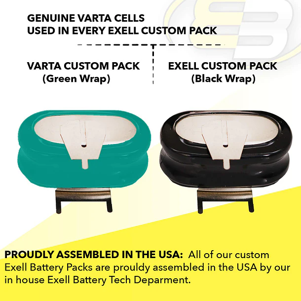 Batería de Repuesto 2/V150H-3P_2QTY para Wireless Beacon, eCall, Vehicle Tracking, Electricity Metering, Server Backup Battery - Exell 2