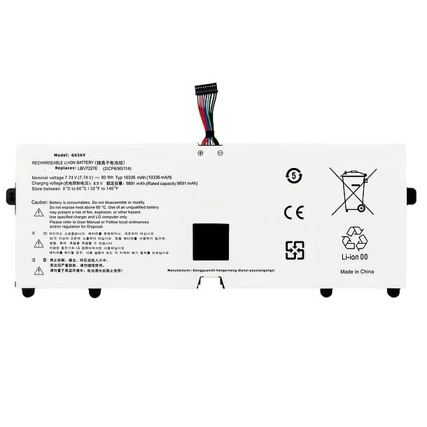 Batería de Repuesto GK5KY para LG Gram 17Z90N 15Z90N Gram 16 2-in-1 16T90P 16Z90P 16Z90PG - Jbery 1