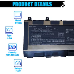 Batería de Repuesto para HP EliteBook 860 865 G9 G10 ZBook Firefly 16 G9 - AOMKA