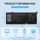 Batería de Repuesto C31N1636 para Dell Latitude 3320 3330 3420 3520 Inspiron 3510 3511 3515 - Bituli 2