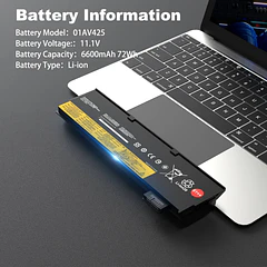 Batería de Repuesto 01AV425/01AV427 para Lenovo Thinkpad A485 - Bituli