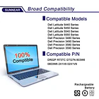 Batería de Repuesto DR02P para Dell Latitude 5440 5450 5540 5550 Precision 3480 3490 3580 - SUNNEAR 3