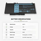 Batería de Repuesto 6MT4T para Dell Latitude 14 E5470 15 E5570 7V69Y TXF9M 79VRK HK6DV - Tanch 2