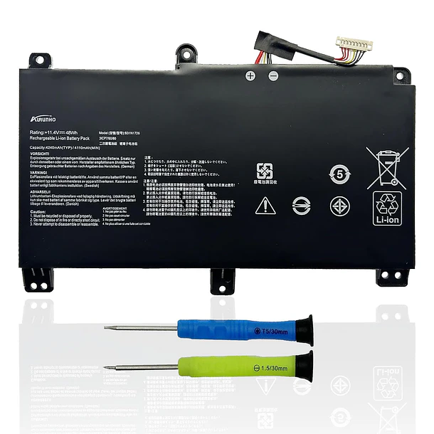 Batería de Repuesto B31N1726 Long Line para ASUS ROG Strix G531 G531GD G531GT G531GU G531GV G531GW Series - AURUNHO 1
