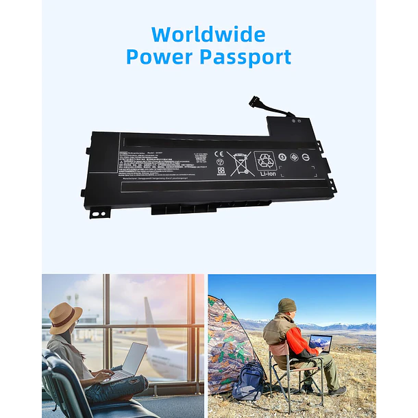 Batería de Repuesto GK5KY para HP Battery for HP for ZBook 15 G3 G4 Series - QIANSTECH 6