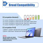 Batería de Repuesto L20M4P71 para Lenovo ThinkPad X1 Carbon 9th Gen/ X1 Yoga 6th Gen - Dentsing 3