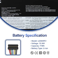 Batería de Repuesto L22M4PE1 para Lenovo ThinkBook 16 G6 ABP IRL
