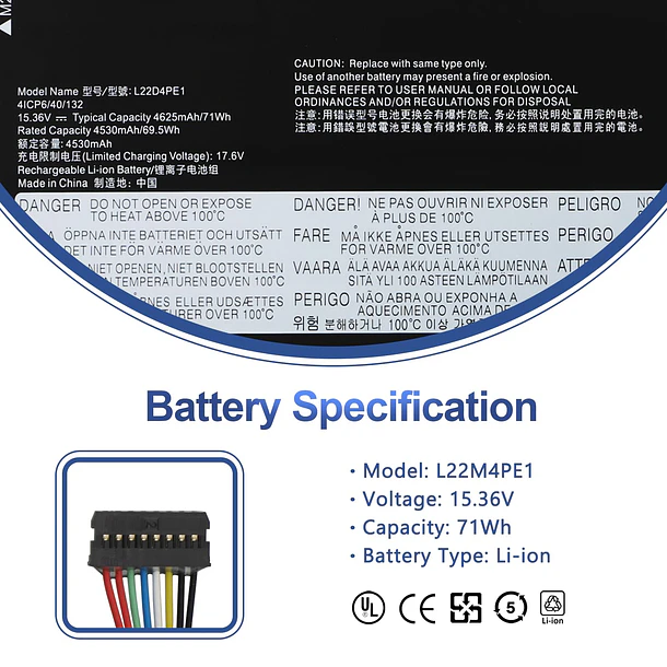 Batería de Repuesto L22M4PE1 para Lenovo ThinkBook 16 G6 ABP IRL 2