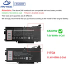 Batería de Repuesto K5XWW para Dell Latitude 5289 7389 7390 2-in-1 4