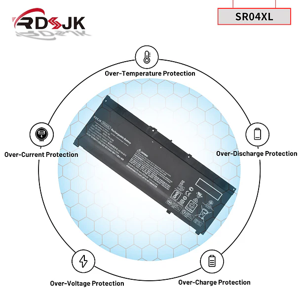 Batería de Repuesto SR04XL para HP Omen 15-ce000 15-ce000ng 15-ce002ng 15-dc0000 Pavilion 15-cb000 Power 15t-cb2000 - RDSJ 6