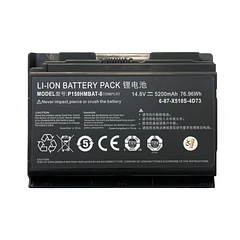Batería de Repuesto P150HMBAT-8 para CLevo P150SM P150HM Sager NP8268-S (14.8V 76.96Wh)