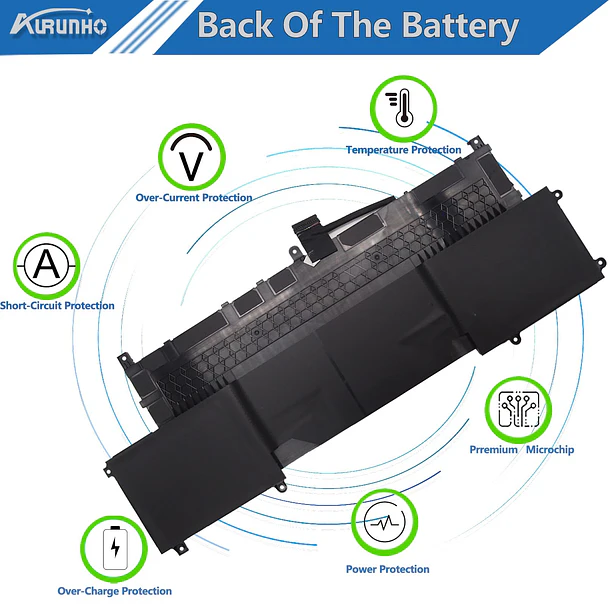 Batería de Repuesto JPFMR para Dell Latitude 9510 9520 / Latitude 9520 2-in-1 Series N7HT0 - AURUNHO TVKGH 6