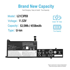 Batería de Repuesto L21C3PE0 para Lenovo IdeaPad Flex 5 14ALC7 14IAU7 16ALC7 16IAU7 14ABR8 14IRU8 - TAICROWNE