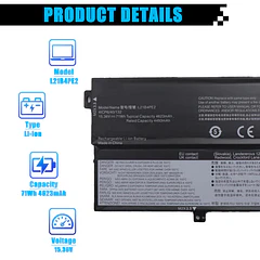 Batería de Repuesto para Lenovo IdeaPad Yoga 7 16IAP7 14IAL7 14ARB7 82QG Series L21M4PE3 - AOMKA