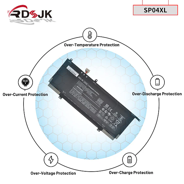 Batería de Repuesto SC04XL para HP Spectre X360 13-AP 13-AP0008CA 13-AP0010CA 13-AP0013DX 13-AP0023DX 13-AP0000TU AP0053DX 6