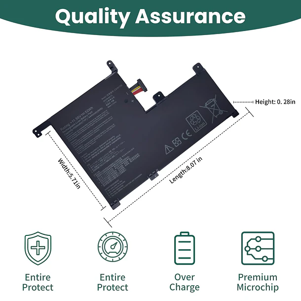 Batería de Repuesto C31N1703 para Asus Zenbook Flip UX561U UX561UA UX561UN Q505U Q525U Q525UA Q505UA 4