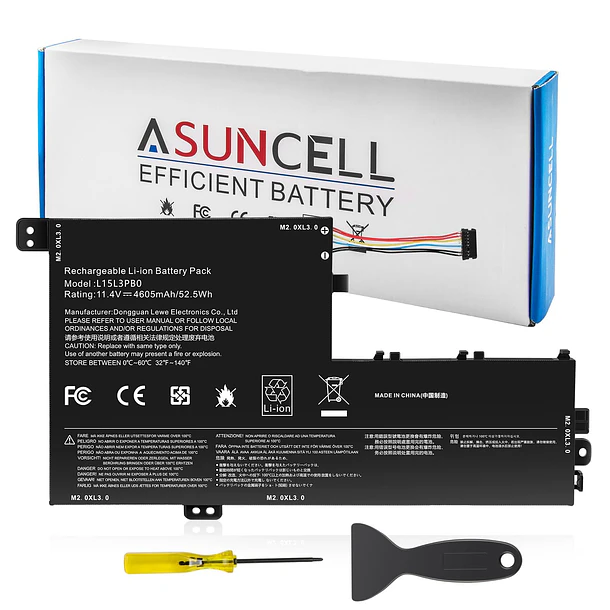 Batería de Repuesto L15L3PB0 para Lenovo Flex 5 1570 1470 IdeaPad 320S-14IKB 320S-15ABR 320S-15AST 320S-15IKB - ASUNCELL 1