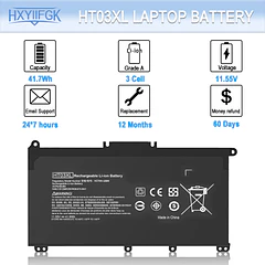 Batería de Repuesto HT03XL para HP Pavilion 15-DA 15-DB 17-BY Laptops