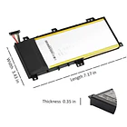 Batería de Repuesto C21N1333 para Asus Transformer Book Flip TP550 R554L TP550L TP550LA TP550LD TP550LJ - HUBEI 5