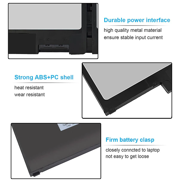 Batería de Repuesto MXV9V para Dell Inspiron 7300 7306 2-in-1 Black Series, Latitude 7400 7300 - Emanjor 3