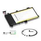 Batería de Repuesto C21N1333 para Asus Transformer Book Flip TP550 R554L TP550L TP550LA TP550LD TP550LJ - HUBEI 6