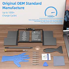 Batería de Repuesto A1707 A1820 Battery Replacement para MacBook Pro 15 inch 2016 2017 Touch Bar Version Model - JGTM 6