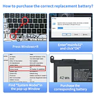 Batería de Repuesto WDX0R para Dell Inspiron 13 14 15 5000 7000 Series 5570 7579 - SHUO.Z.B 5
