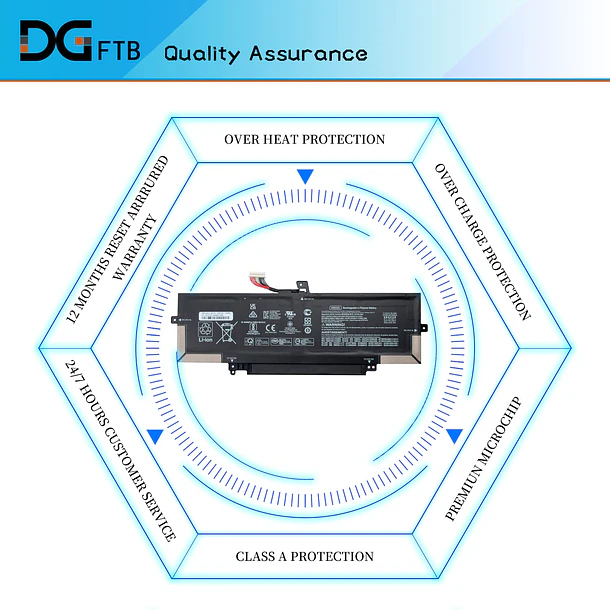 Batería de Repuesto DX06XL para HP EliteBook x360 1030 G7 1030 G8 1040 G7 1040 - DGFTB 6