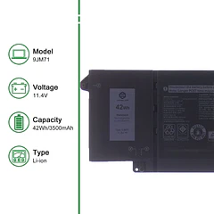 Batería de Repuesto 9JM71 para Dell Latitude 5320 7320 7420 7520 Series Notebook 7FMXV 0HDGJ8 - JIAZIJIA