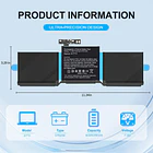 Batería de Repuesto A1713 para MacBook Pro A1708(2016,2017) A2159(2019) A2289(2020) A2338(2020,2022) 13-inch A2171/A1713 Battery - Bituoer 2