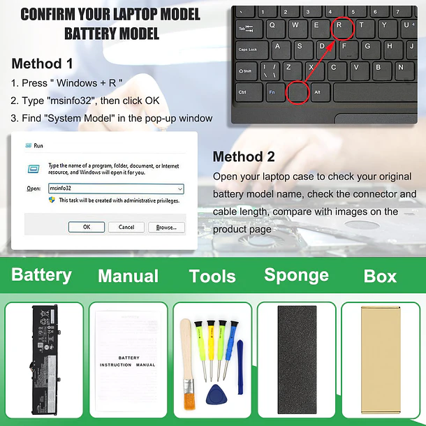 Batería de Repuesto L19M4P71 para Lenovo ThinkPad X1 Extreme P1 3rd Gen ThinkPad X1 Extreme - RHKRKQN 4