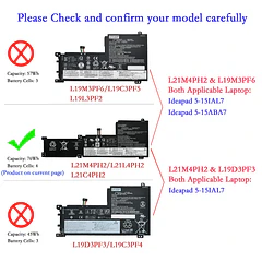 Batería de Repuesto L21M4PH2 para Lenovo Ideapad 5-15IAL7 / Ideapad 5-15ABA7 Series L21C4PH2 L21L4PH2 - EPYOBW