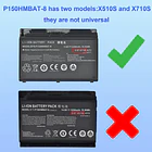 Batería de Repuesto P150HMBAT-8 para CLEVO 6-87-X710S-4271 6-87-X710S-4272 6-87-X710S-4J72 für CLEVO P170EM P170HM 14.8V 5200mAh - YXXM 2