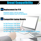 Batería de Repuesto PKWVM para Dell Precision 7550 7750 7560 7760 P44E P93F P44E001 P44E002 - AOMKA PKWVM 3
