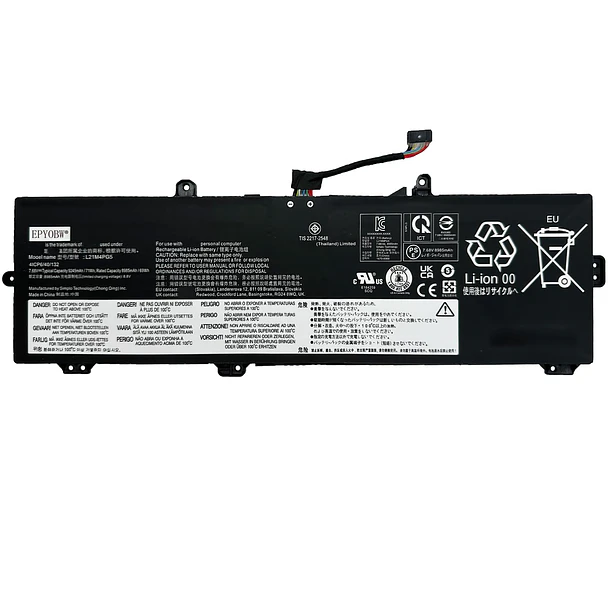 Batería de Repuesto HW03XL para Lenovo IP 5 Chrome 16IAU7 Series L21L4PG5 - EPYOBW 1