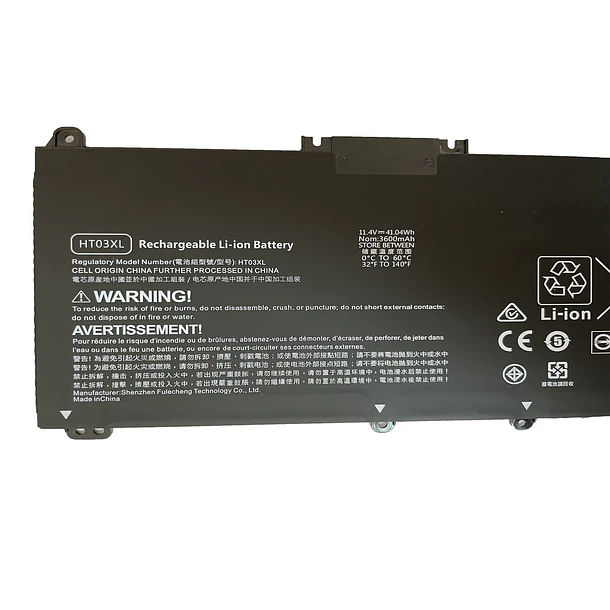 Batería de Repuesto HT03XL para HP Pavilion 15-CS1063CL 15-CS0072WM 15-CS0051WM 15-CS1065CL 15-DA0033WM 15-DA0073MS 15-DB0048CA 14-CE0014TU - Aowe 2