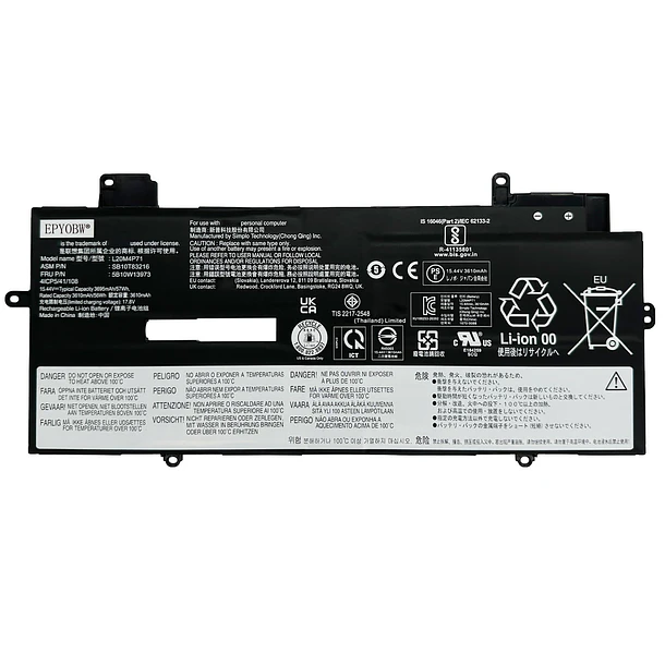 Batería de Repuesto L20M4P71 para Lenovo ThinkPad X1 Carbon 9th 10th 11th Gen / X1 - EPYOBW 1
