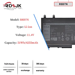 Batería de Repuesto R8D7N para Dell Latitude 5400 5410 5500 5510 5511 Precision 3540 M3540