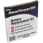 Batería de Repuesto Logitech MX Keys YR0073 para Logitech MX Keys YR0073 Keyboard with Tools, Video Instructions, Long - NewPower99 1