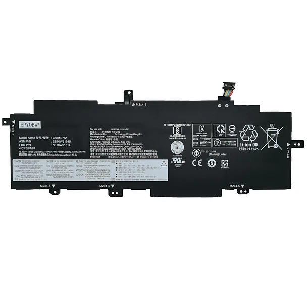 Batería de Repuesto L20M4P72 para diversos equipos compatibles según modelo L20M4P72 - EPYOBW 1