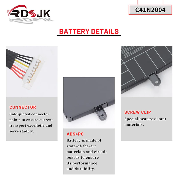 Batería de Repuesto C41N2004 para Asus ZenBook Duo 14 UX482 UX482E UX482EA UX482EAR UX482EG UX482EGR 5