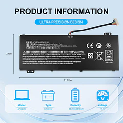 Batería de Repuesto C31N1636 para Acer Nitro 5 AN515-44 AN515-54 AN517-51 Nitro 7 AN715-51, Aspire - Bituoer