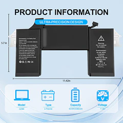 Batería de Repuesto A2389 para MacBook Air 13 Inch A2337 M1 2020 MGN53LL/A MGN63LL/A MGN73LL/A - Bituoer