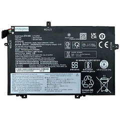 Batería de Repuesto l17l3p52 para ThinkPad L480 L490 L580 L590 L14 L15 Series L17M3P53 SB10K97610 - VVXQING