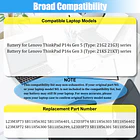 Batería de Repuesto L23M3P73 para Lenovo ThinkPad P14s Gen 5 21G2 21G3 P16s Gen 3 - GlottyBatt 3