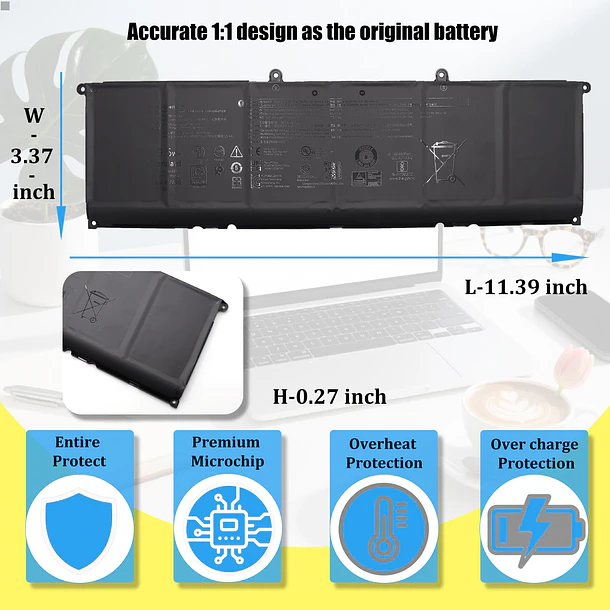 Batería de Repuesto KV690 para Dell Precision 5680 Precision 5690 Series Laptop Battery 6D2HW N7KV9 - GlottyBatt 5