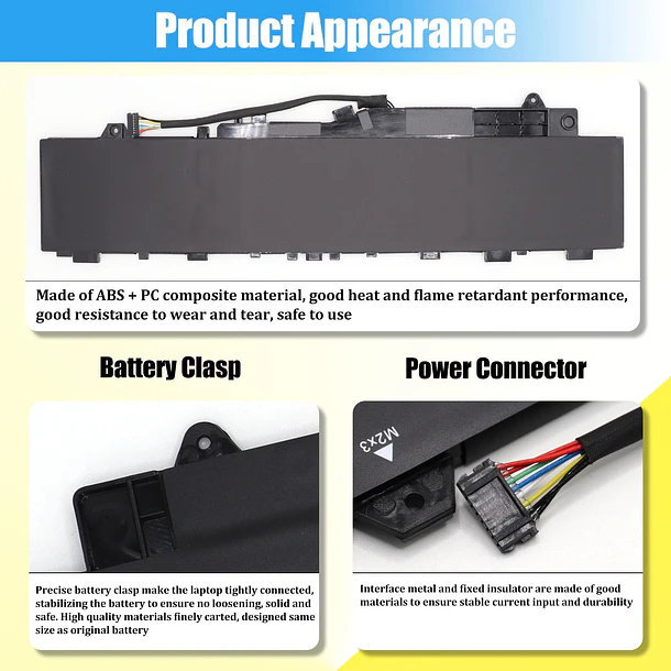Batería de Repuesto L19M3PF3 para IdeaPad 5-14IIL05 5-14ARE05 5-14ITL05 5-14ALC05 5-14IAL7 5-14ABA7 Series Laptop Battery - GlottyBatt 6