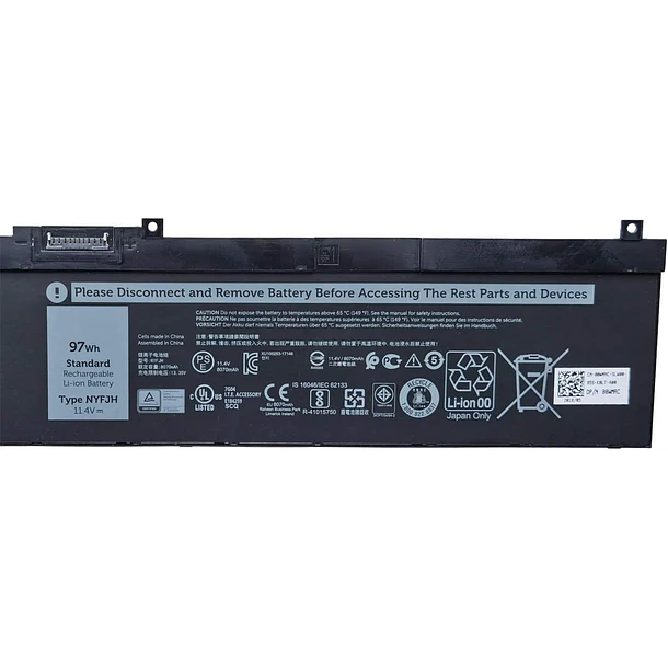 Batería de Repuesto NYFJH para Dell Precision 7530 7730 7540 7740 Series(11.4V 97Wh 8070mAh) - NYFJH 2
