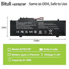 Batería de Repuesto C31N1636 para Gateway GWTN141-10 GWTN141-10BK GWTN141-4 GWTN156-5BL Gwtn141-4bl GWTN141-2BL GWTN141-4bk GWTN141-5BK GWTN141-5BL - Bituli