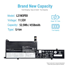 Batería de Repuesto L21M3PE0 para Lenovo IdeaPad Flex 5 14ALC7 14IAU7 16ALC7 16IAU7 14ABR8 14IRU8 - TAICROWNE